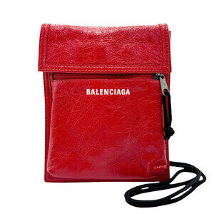 Balenciaga Explorer Pouch Strap Red